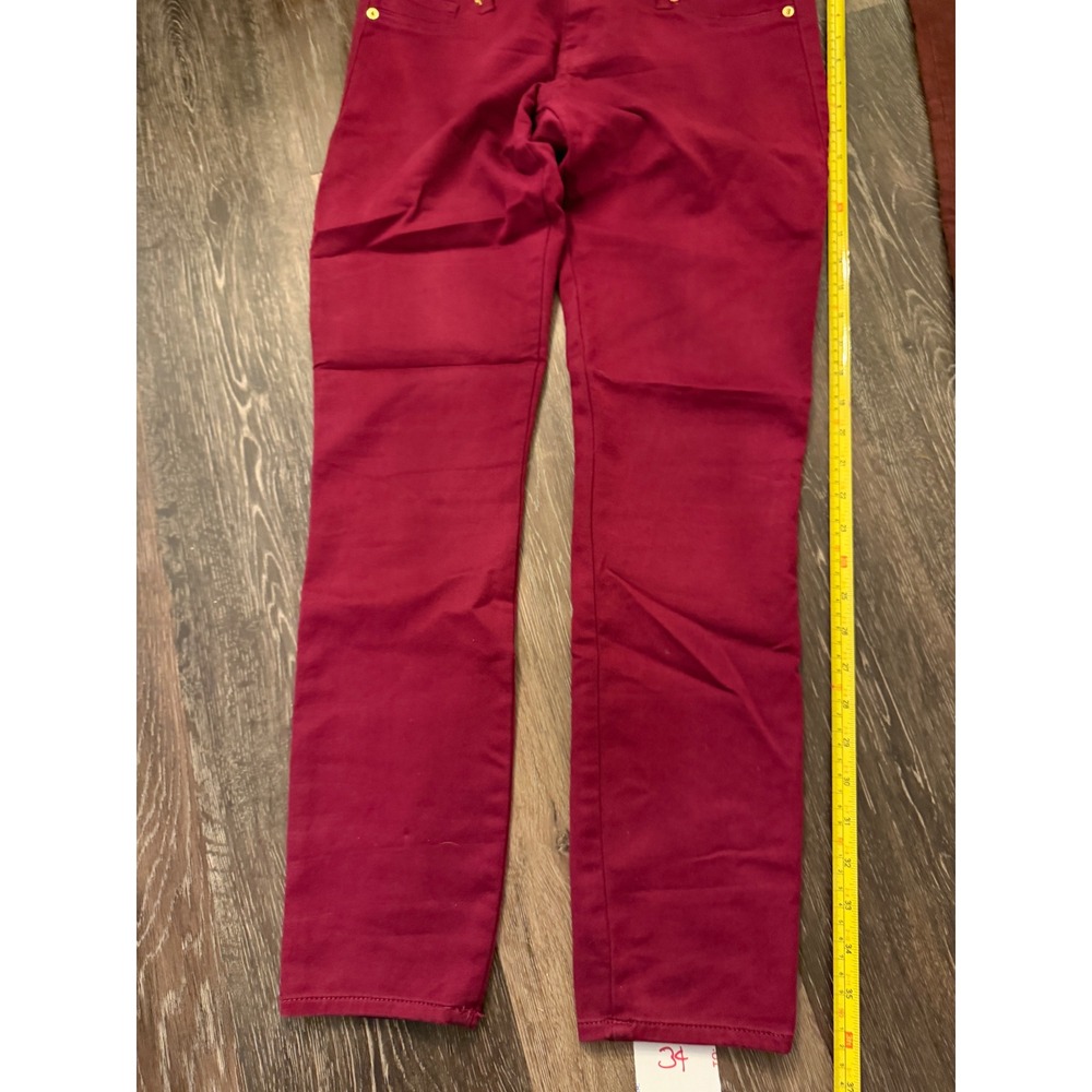 Express Stella Jean Legging Burgundy Low Rise‎ Regular Fit Pants Womens 8